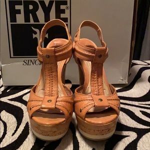 Frye platform sandals
